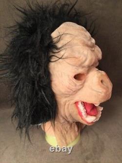 Very Rare HTF Vintage Topstone Velvet Monkey Ape Gorilla Hairy Halloween Mask