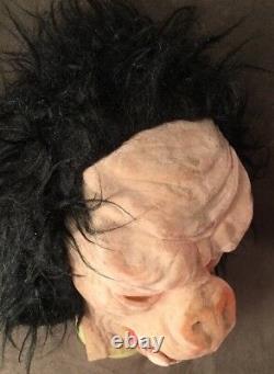 Very Rare HTF Vintage Topstone Velvet Monkey Ape Gorilla Hairy Halloween Mask