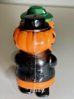 Very Rare Vintage Fun World Halloween Hard Plastic Pumpkin Jol Ramp Walker Toy