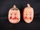 Very Rare Vintage Laurel And Hardy Rubber Halloween Pumpkins Who-is-it Products