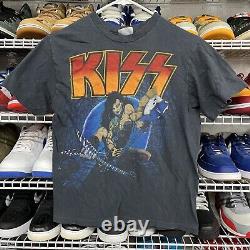 Very Rare Vintage Single Stitch KISS'84 World Tour T-Shirt Size M Made In USA