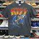 Very Rare Vintage Single Stitch Kiss'84 World Tour T-shirt Size M Made In Usa