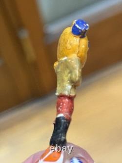 Vintage 1920s Halloween Veggie Boy Stick Pin Hat Pin Germany Composition Rare