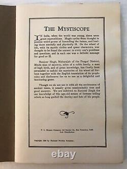 Vintage 1925 THE MYSTISCOPE FORTUNE TELLER VERY RARE Spinner Wheel Box Halloween
