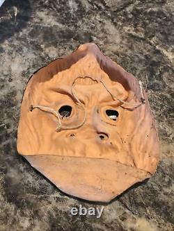 Vintage 1950's Rubber Children's HALLOWEEN MASK Bayshore Grumpy Old Man Rare