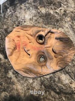 Vintage 1950's Rubber Children's HALLOWEEN MASK Bayshore Grumpy Old Man Rare