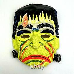 Vintage 1960's Halloween Mask Ben Cooper Frankenstein 29 Cent Stamp RARE