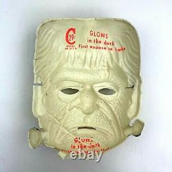 Vintage 1960's Halloween Mask Ben Cooper Frankenstein 29 Cent Stamp RARE