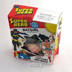 Vintage 1976 Ben Cooper Super Hero BATGIRL Costume Mask 4-6 Small batman RARE DC