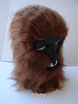 Vintage 1978 Travelers Wolfman Werewolf Halloween Latex Mask With Hair Rare