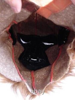 Vintage 1978 Travelers Wolfman Werewolf Halloween Latex Mask With Hair Rare