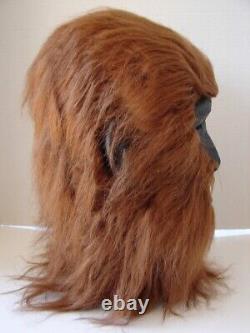 Vintage 1978 Travelers Wolfman Werewolf Halloween Latex Mask With Hair Rare