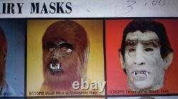 Vintage 1978 Travelers Wolfman Werewolf Halloween Latex Mask With Hair Rare