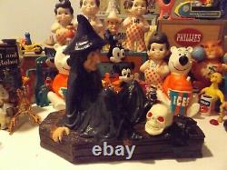 Vintage 1979 MCM HALLOWEEN WITCH CONTINENTAL STUDIOS CERAMIC / ARTIST RARE