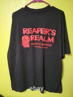 Vintage 1980s Reaper's Realm Haunted Mansion House Single Stitch Rare Halloween