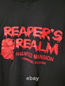Vintage 1980s Reaper's Realm Haunted Mansion House Single Stitch Rare Halloween