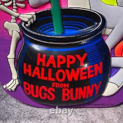 Vintage 1982 Happy Halloween Bugs Bunny Witch 3D Vacuform 22x14 Ben Cooper