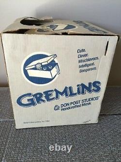 Vintage 1984 Don Post Gremlins GIZMO Mask. 1989 Don Post/Warner Brothers -RARE