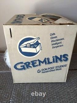 Vintage 1984 Don Post Gremlins GIZMO Mask. 1989 Don Post/Warner Brothers -RARE