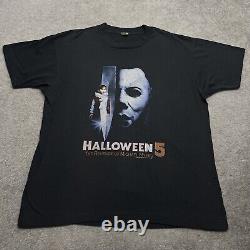 Vintage 1989 Halloween 5 The Revenge Of Michael Myers Shirt Adult XL Movie Rare