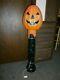 Vintage 1990's Halloween Blow Mold 42 Pumpkin Candlestick Rare
