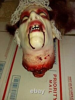 Vintage 1990's Vampire's Bride Head Halloween Haunted House Prop Rare
