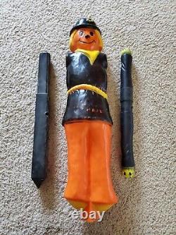 Vintage 1990s UNION Rare Halloween Scarecrow Lighted Blow Mold