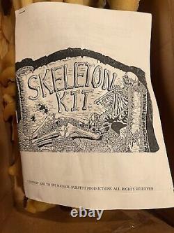 Vintage 1991 Halloween Michael Burnett Productions Extremely Rare Skeleton Kit