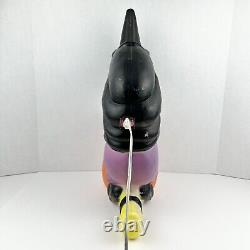 Vintage 1992 Don Featherstone Flying Witch Halloween Blow Mold Rare With Light