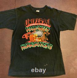 Vintage 1992 Halloween Horror Nights Universal Studios T Shirt L RARE 1st HHN