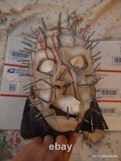 Vintage 1993 hellraiser 3 pinhead mask fifth ave ent metal nails READ HTF RARE