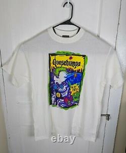 Vintage 1995 Goosebumps Scare Tee Shirt Men XL Halloween Horror Skeleton RARE