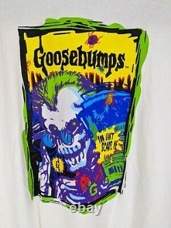 Vintage 1995 Goosebumps Scare Tee Shirt Men XL Halloween Horror Skeleton RARE