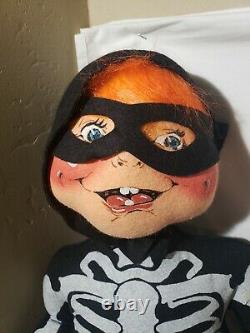 Vintage 1996 30 Skeleton Kid Halloween Doll Rare Orange Hair