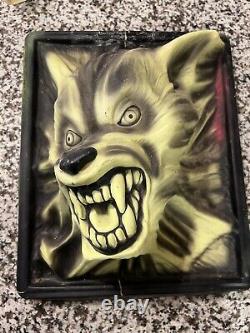 Vintage 1997 Marino Werewolf 3D Black Light Illusions Halloween Decor RARE