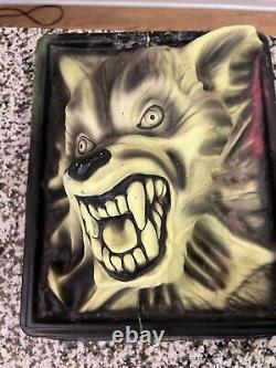 Vintage 1997 Marino Werewolf 3D Black Light Illusions Halloween Decor RARE