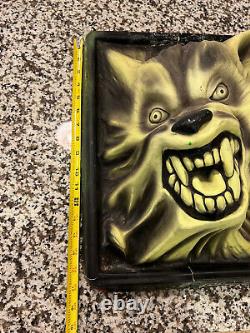 Vintage 1997 Marino Werewolf 3D Black Light Illusions Halloween Decor RARE