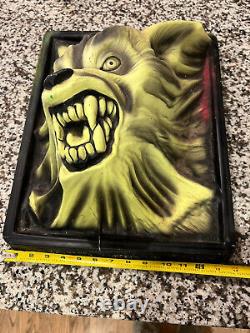 Vintage 1997 Marino Werewolf 3D Black Light Illusions Halloween Decor RARE