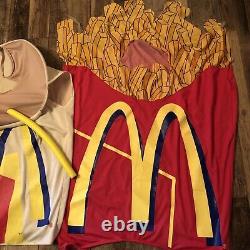 Vintage 1997 McDonalds Halloween Adult Costumes Milkshake & Fries RARE! SEE PICS