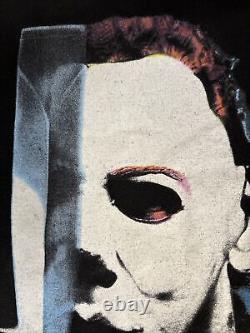 Vintage 1998 Halloween 20 Years Of Terror Michael Myers Mask Rare Shirt XL