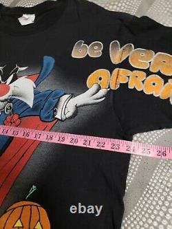 Vintage 1998 Looney Tunes Sylvester Tweety Bird Halloween T-Shirt Rare Tee VTG
