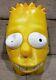 Vintage 1999 Fox Bart Simpson Head Adult Rubber Halloween Mask Collectible Rare