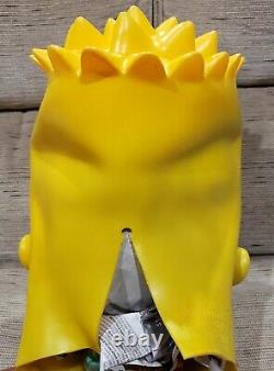 Vintage 1999 FOX Bart Simpson Head Adult Rubber Halloween Mask Collectible Rare