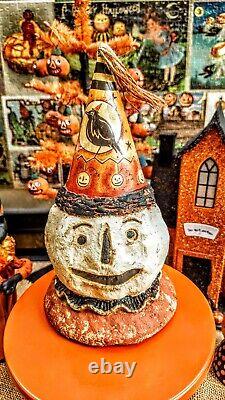 Vintage 2005 Johanna Parker/primitives By Kathy? Halloween Pumpkinman/hat (rare)