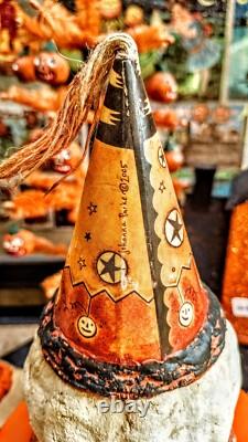 Vintage 2005 Johanna Parker/primitives By Kathy? Halloween Pumpkinman/hat (rare)