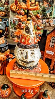 Vintage 2005 Johanna Parker/primitives By Kathy? Halloween Pumpkinman/hat (rare)