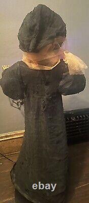 Vintage 2008 night watchman gemmy Pumpkin Reaper 3ft extremely rare