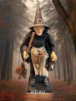 Vintage 30 inch Griselda Witch Made In The Philippines Halloween Decor RARE