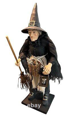 Vintage 30 inch Griselda Witch Made In The Philippines Halloween Decor RARE