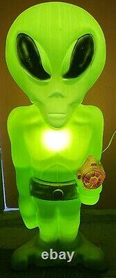 Vintage 36 Alien Blow Mold Light-up Decor Figure Halloween Rare! #1